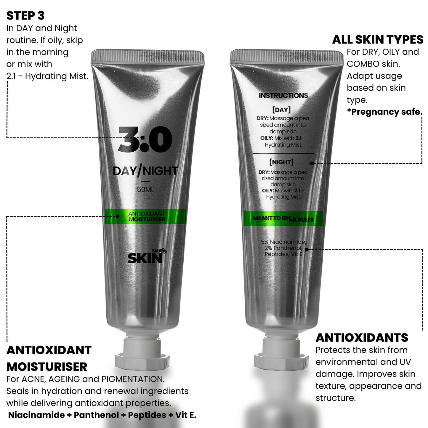 3.O - ANTIOXIDANT MOISTURISER ☀☾